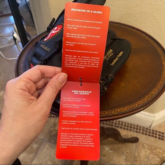 NEW!! RAWLINGS Black Leather PM 1250B 12.5 Inches Playmaker Series Glove-RHT - Picture 6 of 8